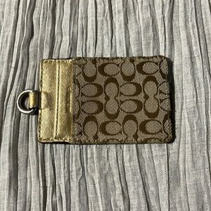 Coach card carrier, key ring